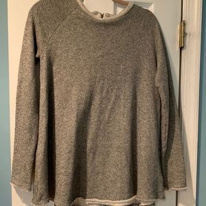 Nordstrom Gray Long Sleeve Top